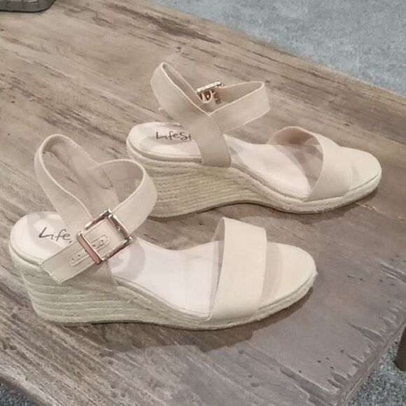 Lifestride Flex Velocity 2.0 Tango Espadrille Open Toe 3" Wedge Size 11 NWT - Picture 3 of 7